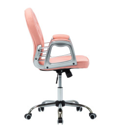 Chaise de bureau pivotante Rose Similicuir