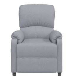 Fauteuil électrique de massage Gris clair Tissu