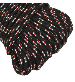 Corde de bateau Noir 5 mm 100 m Polypropylène