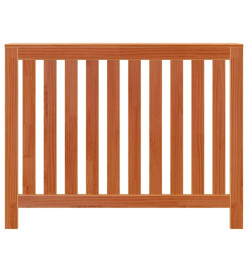 Cache-radiateur cire marron 108,5x19x84 cm bois massif de pin