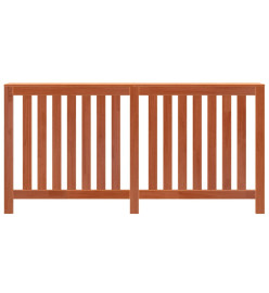 Cache-radiateur cire marron 169x19x84 cm bois massif de pin