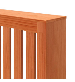 Cache-radiateur cire marron 79,5x19x84 cm bois massif de pin