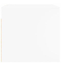 Armoires murales avec portes en verre 2 pcs blanc 68,5x37x35 cm