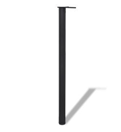 4 pieds de table réglables en hauteur Noir 1100 mm