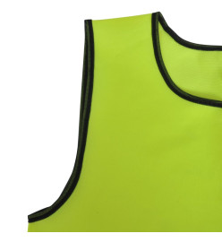 10 pcs Gilet de formation Junior Jaune