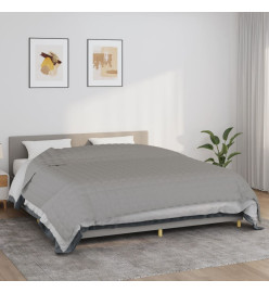 Couverture lestée Gris 220x260 cm 15 kg Tissu