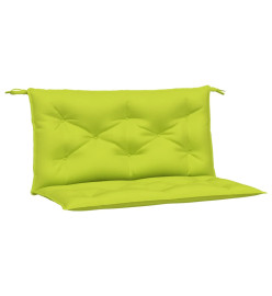 Coussins de banc de jardin 2 pcs vert vif tissu Oxford