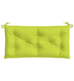 Coussins de banc de jardin 2 pcs vert vif tissu Oxford