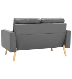 Ensemble de canapés 3 pcs Tissu Gris clair