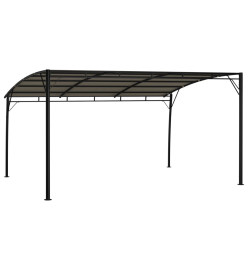 Auvent pare-soleil de jardin 4x3x2,55 m Taupe