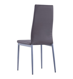 Mobilier de salle à manger 5 pcs Gris