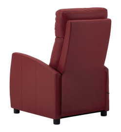 Fauteuil de massage Rouge bordeaux Similicuir
