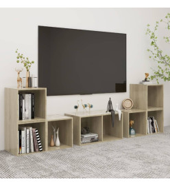 Ensemble de meubles TV 6 pcs Chêne sonoma Aggloméré