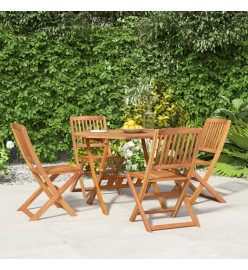 Ensemble à manger de jardin 5 pcs Bois d'acacia solide