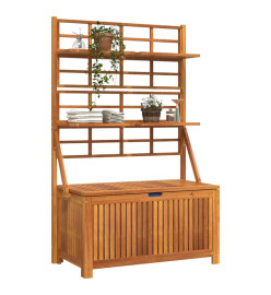 Boîte de rangement avec treillis 99x50x160 cm Acacia massif