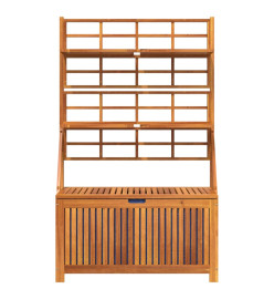 Boîte de rangement avec treillis 99x50x160 cm Acacia massif
