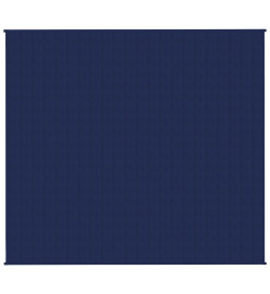 Couverture lestée Bleu 200x225 cm 9 kg Tissu