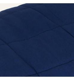 Couverture lestée Bleu 220x235 cm 11 kg Tissu