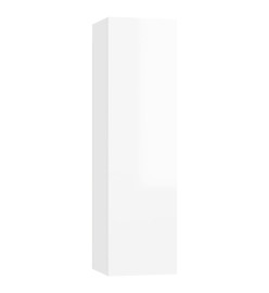 Ensemble de meuble TV 3 pcs Blanc brillant Aggloméré