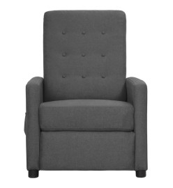 Fauteuil de massage inclinable Gris clair Tissu