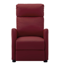Fauteuil de massage électrique Rouge bordeaux Similicuir