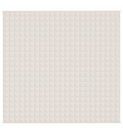 Couverture lestée Crème clair 220x240 cm 11 kg Tissu