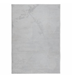 Tapis IZA poils courts style scandinave gris 140x200 cm