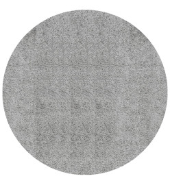 Tapis shaggy à poils longs moderne gris Ø 280 cm