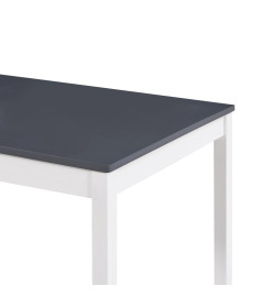 Table de salle à manger Blanc et gris 180 x 90 x 73 cm Pin