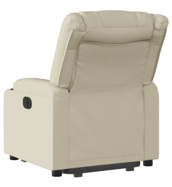 Fauteuil inclinable Crème Similicuir