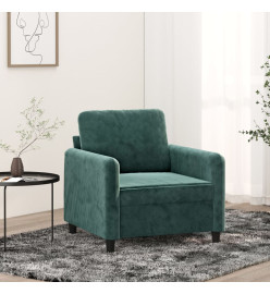 Fauteuil Vert foncé 60 cm Velours