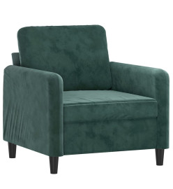 Fauteuil Vert foncé 60 cm Velours