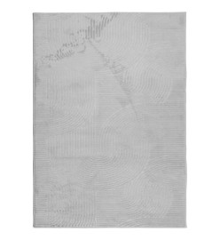 Tapis IZA poils courts style scandinave gris 240x340 cm