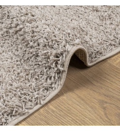 Tapis shaggy à poils longs moderne beige 200x280 cm