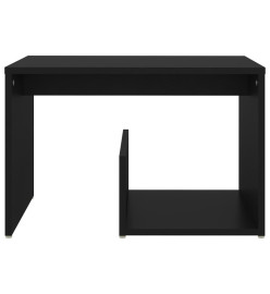 Table d'appoint Noir 59x36x38 cm Aggloméré