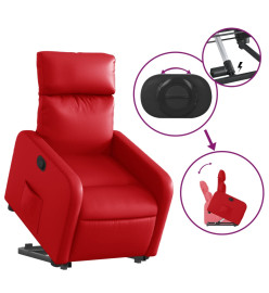 Fauteuil inclinable Rouge Similicuir