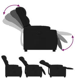 Fauteuil inclinable Noir Tissu