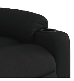 Fauteuil inclinable Noir Tissu