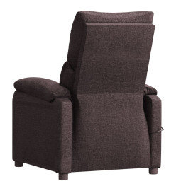 Fauteuil de massage Marron foncé Tissu