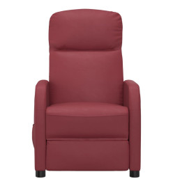 Fauteuil de massage électrique Rouge bordeaux Similicuir