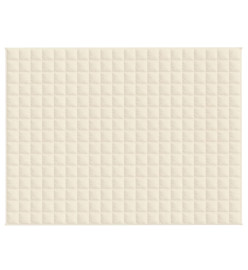 Couverture lestée Crème clair 152x203 cm 11 kg Tissu