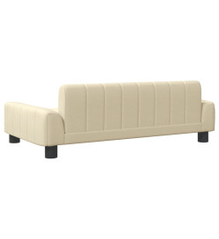 Canapé pour enfants crème 90x53x30 cm tissu