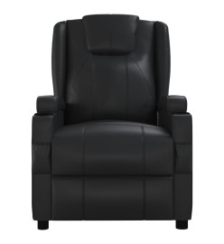 Fauteuil de massage Noir Similicuir