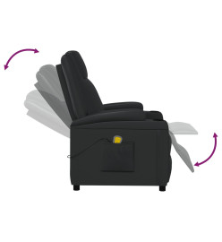 Fauteuil de massage Noir Similicuir