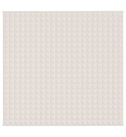 Couverture lestée Crème clair 220x230 cm 11 kg Tissu