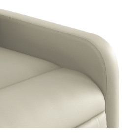 Fauteuil inclinable Crème Similicuir