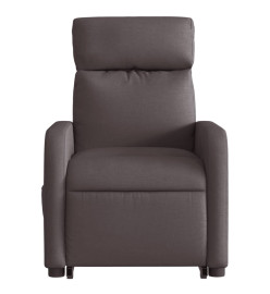 Fauteuil inclinable marron foncé tissu