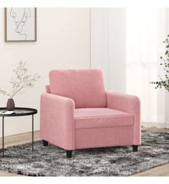 Fauteuil Rose 60 cm Velours