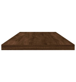 Étagères murales 4 pcs chêne marron 80x20x1,5cm bois ingénierie