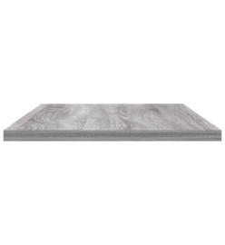 Étagères murales 4 pcs sonoma gris 60x20x1,5 cm bois ingénierie